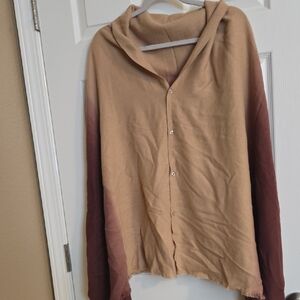 Tan and Brown Ombre Scarf Shull